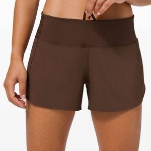 Lululemon Speed Up Short Long 4" - Brown Earth 4